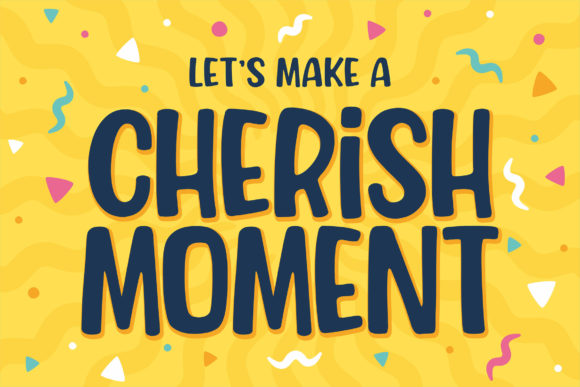 Cherish Moment: A Display Font for Joyful, Standout Designs