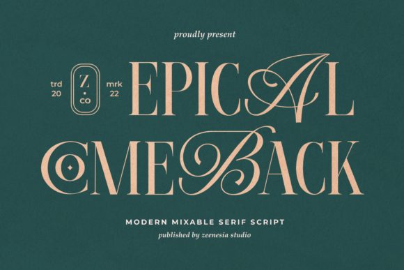 Epical Comeback: Where Classic Meets Modern Typography