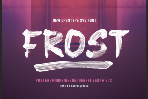 Frost Font: A Bold Display Typeface for Creative Impact