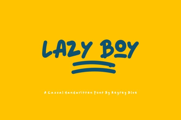 Lazy Boy: A Bold Display Font for Quirky, Eye-Catching Designs
