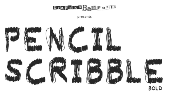 Pencil Scribble Bold: A Playful Typeface for Impactful Designs