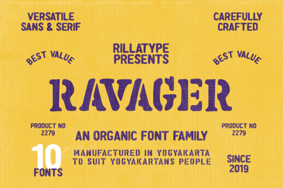 Ravager: A Bold Typeface for Fearless Creative Projects