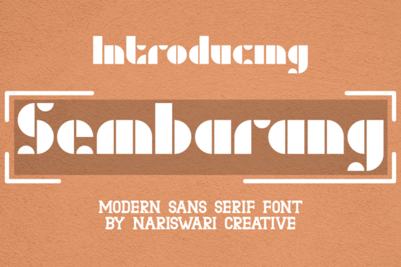 Sembarang: The Display Font for Bold, Abstract Creativity