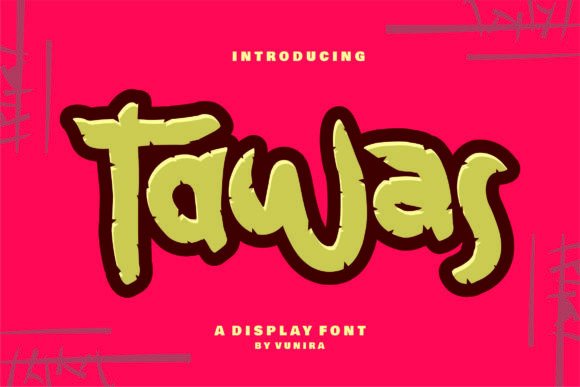 Tawas: A Bold and Playful Modern Display Font