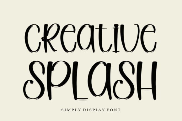 The Elegant Edge of Creative Splash Typography