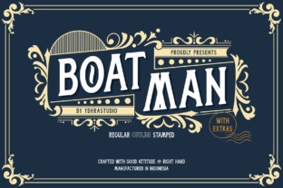The Vintage Charm of The Boatman Display Font